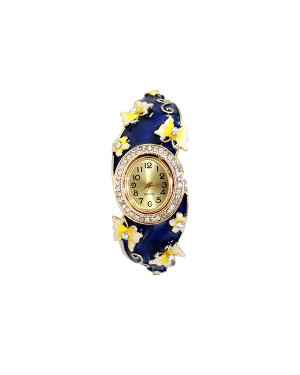 Blue Enamel Bracelet Watch